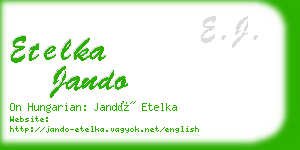 etelka jando business card